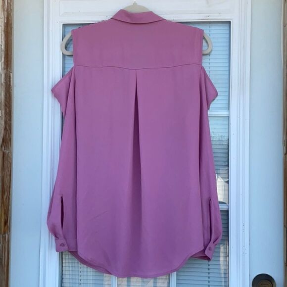 Take 50% OFF- Candie's Cold Shoulder Blouse, Size-L - Picture 7 of 9
